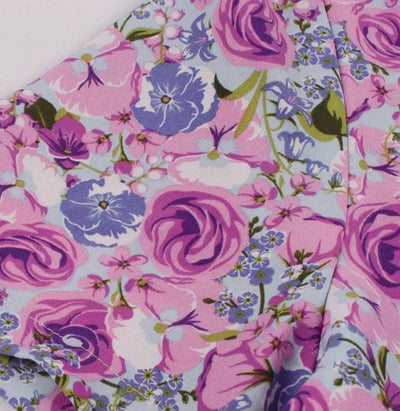 Vintage Šaty S Vysokým Pásom Vo Fialovej Farbe