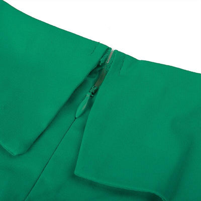 Vintage Zimné Zelené Šaty Veľkej Veľkosti