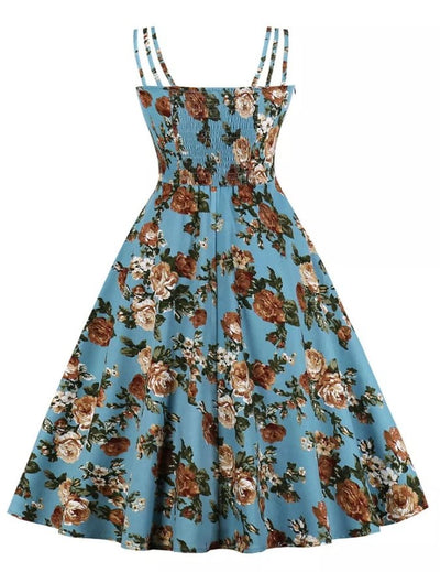 Vintage Veľké Prírodné Letné Šaty