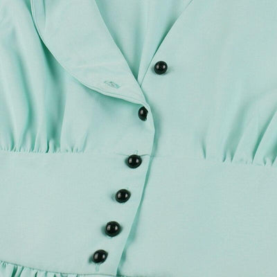 Vintage Šaty Plus Veľkosti Pastel Sky