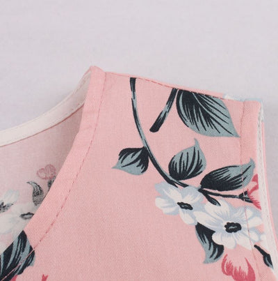 Vintage Ružové Šaty Hepburn