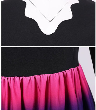 Vintage Vianočné Šaty Winter Sky