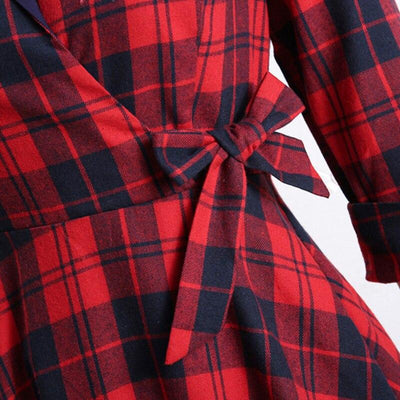 Vintage Zimné Bavlnené Šaty