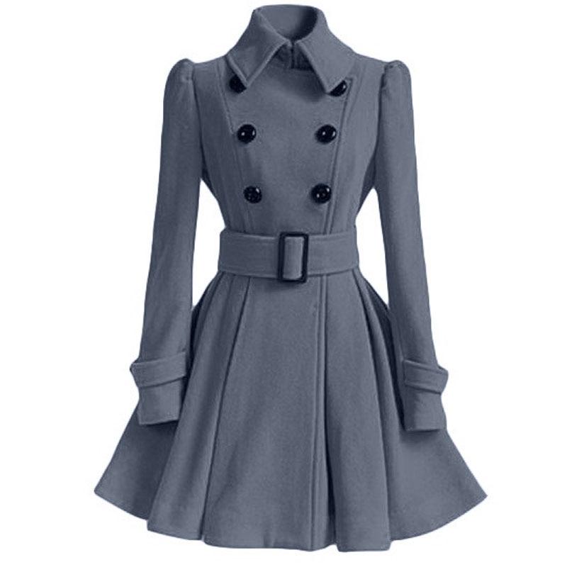 Vintage Zimné Šaty Zo Sivej Vlny