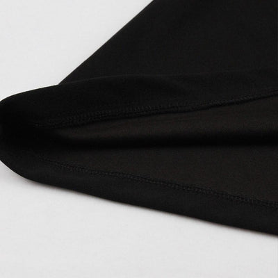 Vintage Zimné Šaty Čiernej Farby