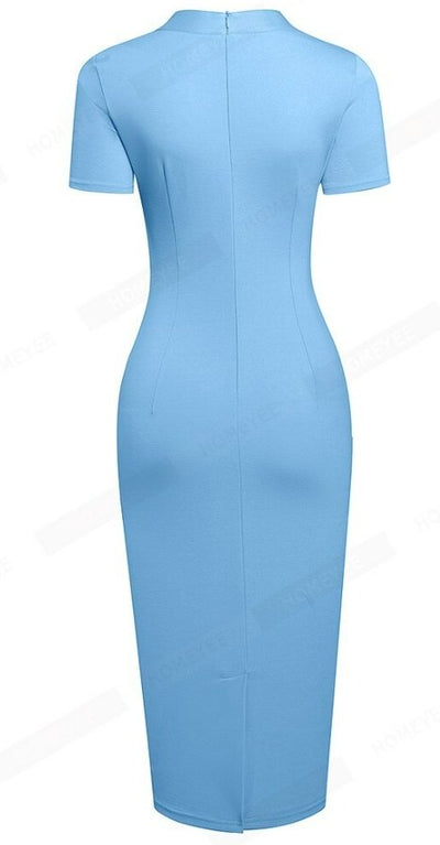 Vintage Modré Denné Šaty