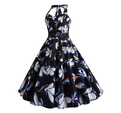 Vintage Ohlávkové Šaty