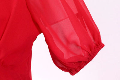 Vintage Dlhé Červené Šaty Z 50. Rokov