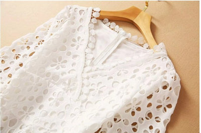 Vintage Biele Jesenné Svadobné Šaty