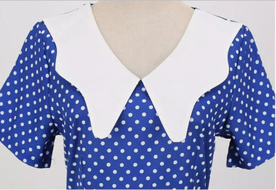 Vintage Svadobné Šaty V Námorníckej Modrej