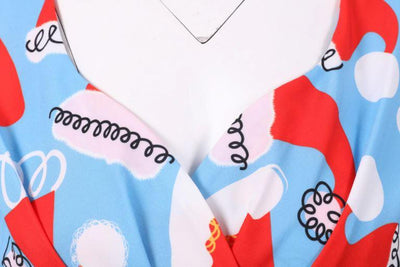 Vintage Vianočné Modré Šaty Veľkej Veľkosti