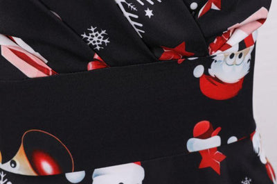 Vintage Vianočné Šaty V Čiernej Farbe