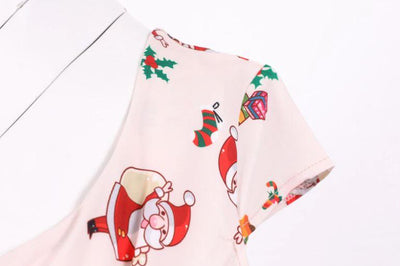 Vintage Vianočné Šaty V Ružovej Farbe