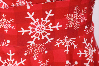 Vintage Vianočné Šaty Extra Veľkosti Červené