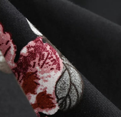 Vintage Čierne Šaty S Golierom