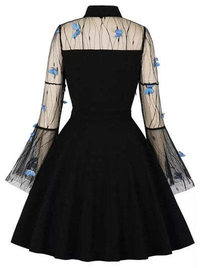 Vintage Pin Up Butterflies Šaty