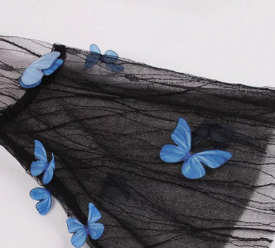 Vintage Pin Up Butterflies Šaty