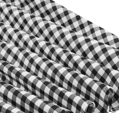 Vintage Pin Up Kockované Šaty Čierne