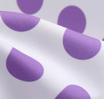 Vintage Pin Up Šaty Fialové Bodky