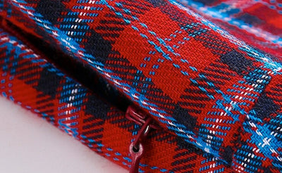 Vintage Červené Kockované Šaty