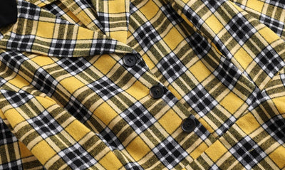 Vintage Žlté A Čierne Pruhované Šaty