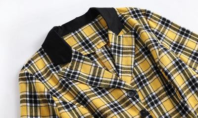 Vintage Žlté A Čierne Pruhované Šaty