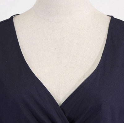 Vintage Rockabilly Dress 50s Navy