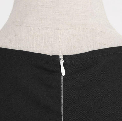 Vintage Rockabilly Šaty Z 50. Rokov Čierne