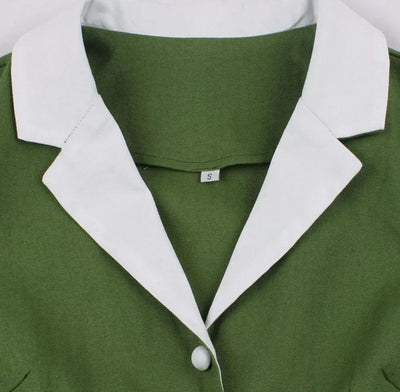 Vintage Rockabilly Dress 50s Green