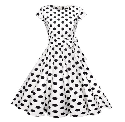 Vintage Romantické Šaty Biela Čierna