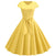 Žlté Romantické Vintage Šaty