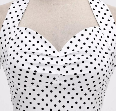 Vintage Sexy Pin Up Šaty Biele