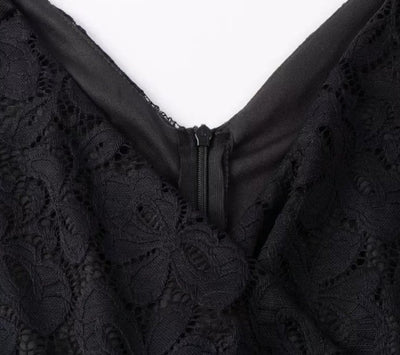 Vintage Čierne Šaty