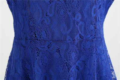 Vintage Trapézové Šaty Modré