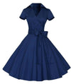 Vintage Modré Šaty Z 50. Rokov