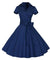 Vintage Modré Šaty Z 50. Rokov