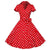 Vintage Červené Šaty Z 50. Rokov