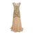 Vintage 20s Flapper Dress Béžová