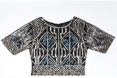 Vintage Dlhé Zlaté Šaty Gatsbyho Z 20. Rokov