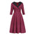 Vintage Červené Zimné Šaty