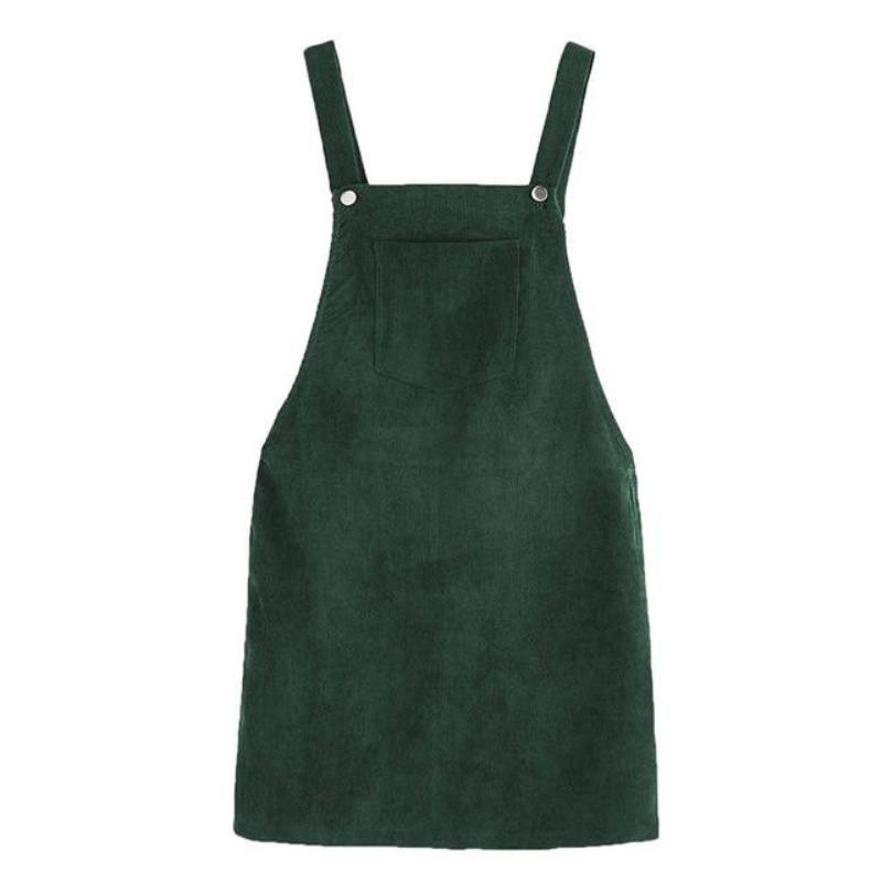 Tínedžerské Zelené Vintage Zamatové Šaty