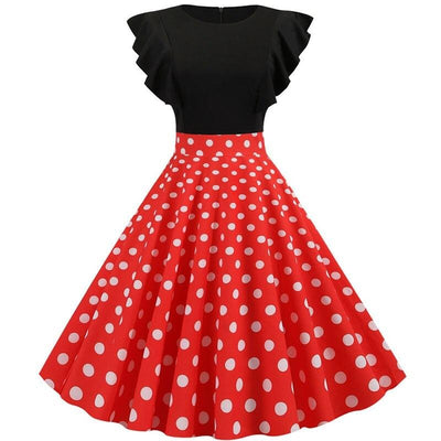 Rockabilly Šaty S Čiapočkou S Rukávmi