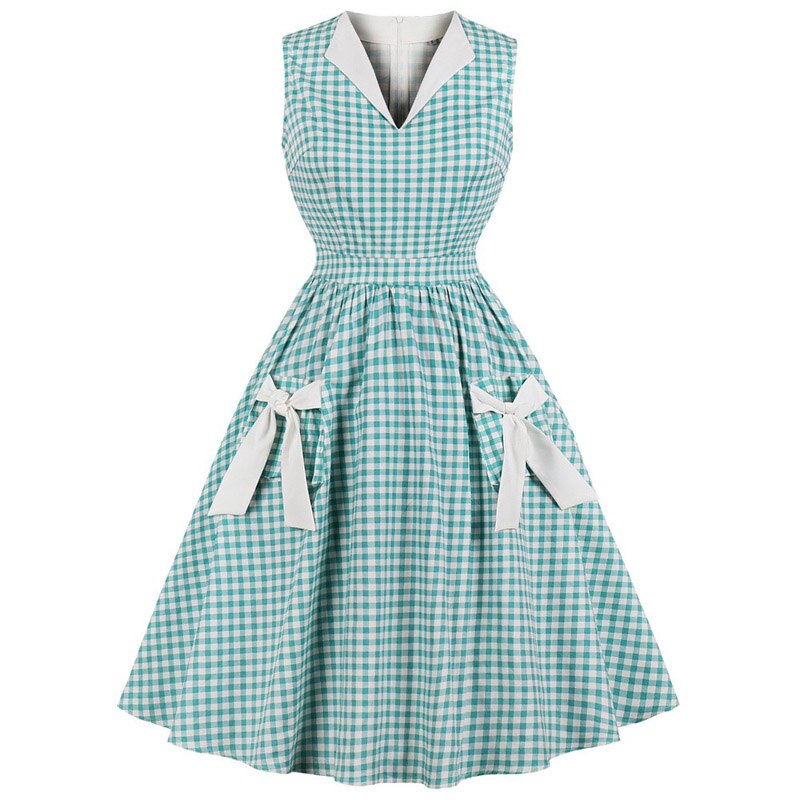 Rockabilly Gingham Šaty