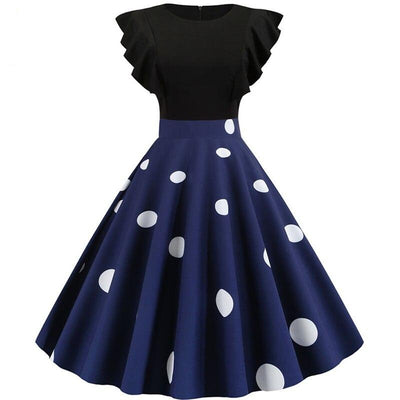 Rockabilly Šaty S Čiapočkou S Rukávmi