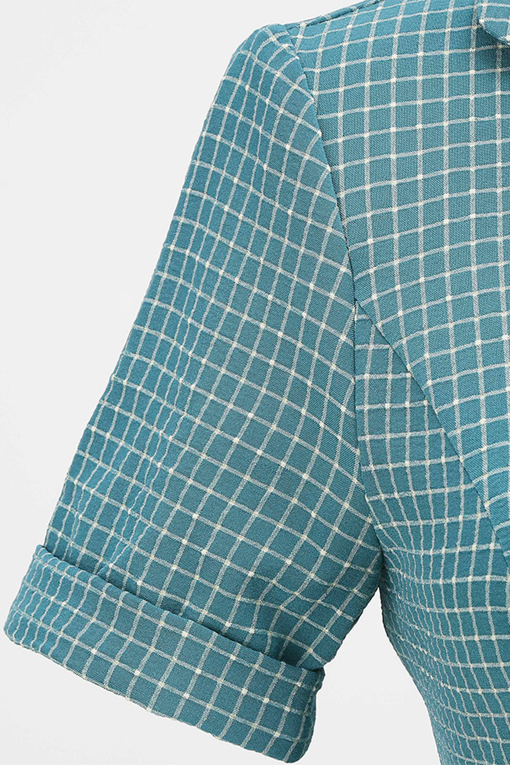 Vintage Kockované Šaty S Opaskom Z 50. Rokov