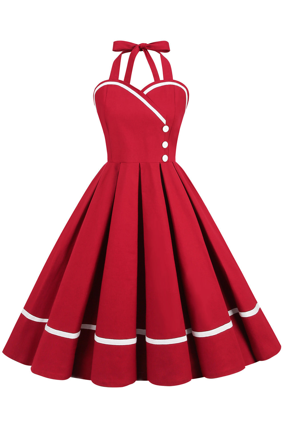 Vintage Šaty S Výstrihom Do V Z 50. Rokov