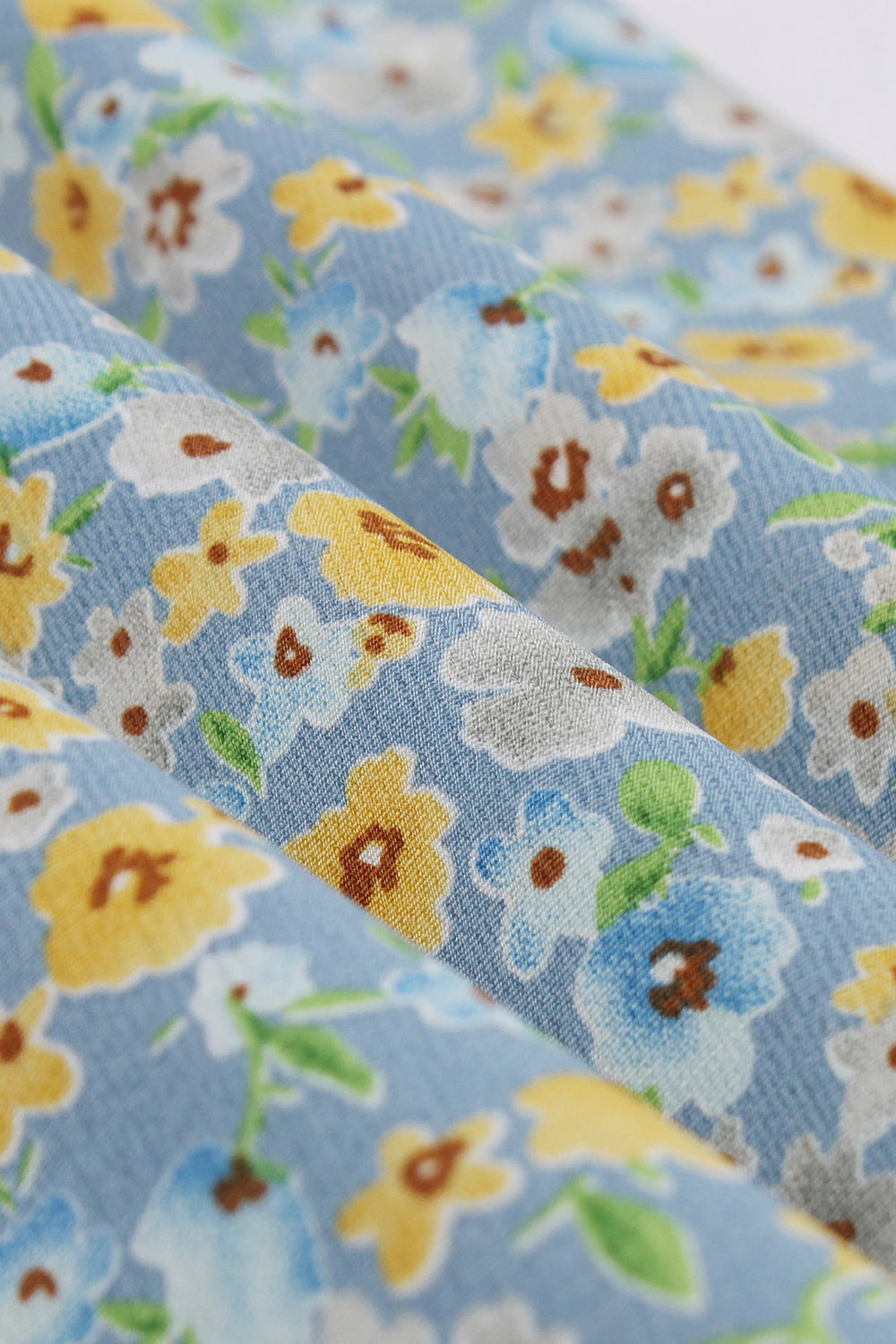 Trapézové Šaty S Kvetinovou Potlačou Z 50. Rokov