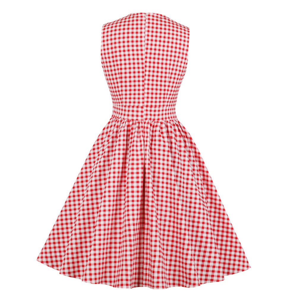 Rockabilly Gingham Šaty