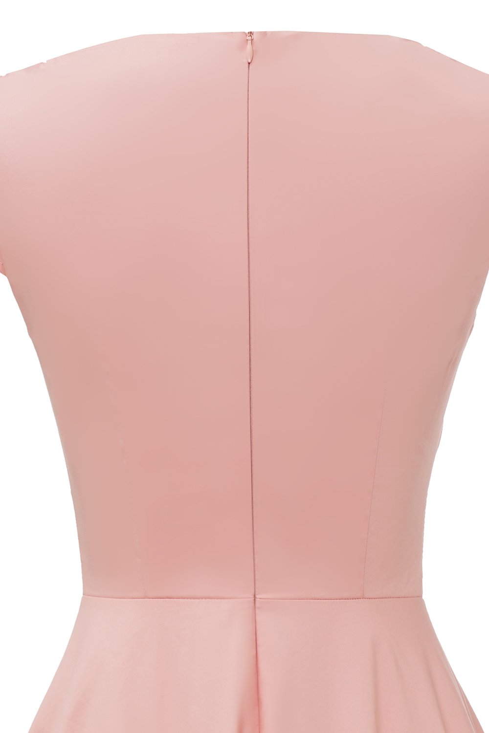 Ružové Vintage Šaty So Srdiečkovým Výstrihom