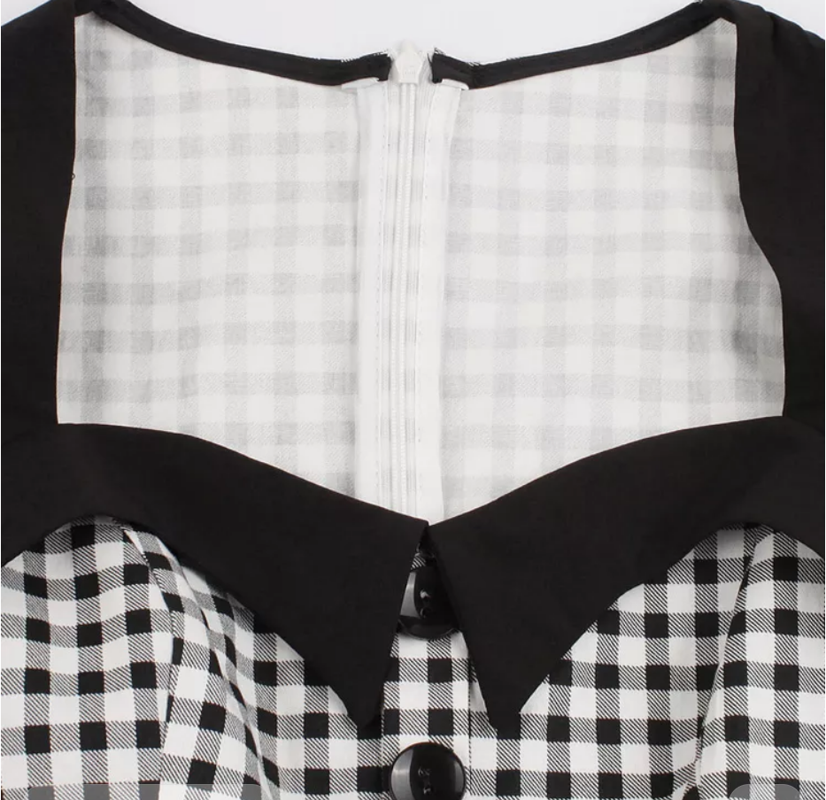 Čiernobiele Šaty Z 50. Rokov